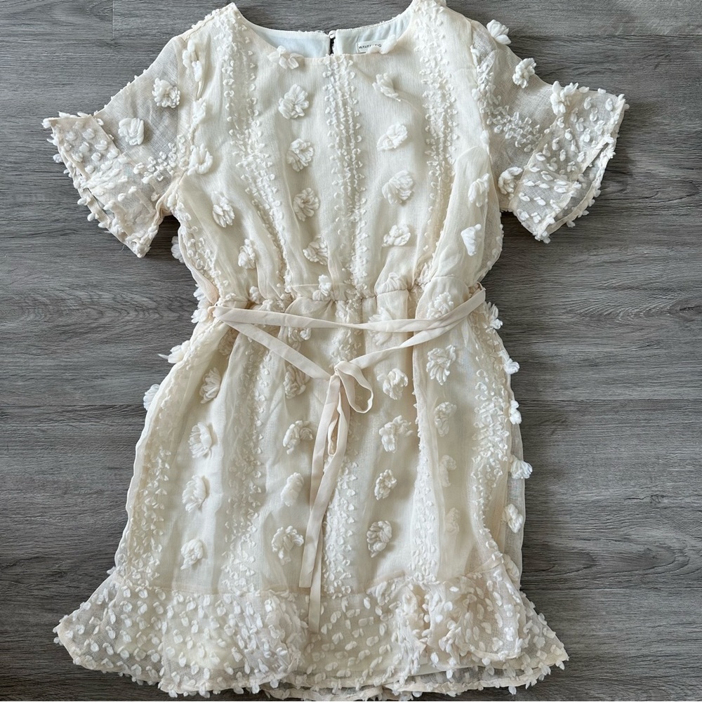 🎉 HP 🎉 PinkBlush Polka Dot Textured Dress